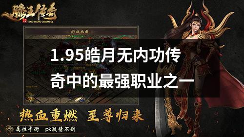 1.95皓月无内功传奇中的最强职业之一